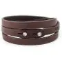 Genuine Italian Leather Wrap Bracelet with Swarovski Crystal Closure | Multiple Colors Available Women or Men | Handcrafted in Italy (Te Plus) Genuine Italian Leather Wrap Bracelet with Swarovski Crystal Closure | Multiple Colors Available Women or Men | Handcrafted in Italy (Te Plus)