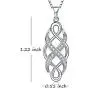 MUATOGIML 925 Sterling Silver Infinity Love Irish Celtic Knot Pendant Necklace Jewelry Gifts for Mom Wife Women