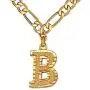 ChainsHouse Initial Letter Pendant Necklace Mens Womens Capital Letter Yellow Gold Plated A-Z 26 Alphabet Name Jewelry 16''+2'' Adjustable Stainless Steel Figaro Chain Personaziled ChainsHouse Initial Letter Pendant Necklace Mens Womens Capital Letter Yellow Gold Plated A-Z 26 Alphabet Name Jewelry 16''+2'' Adjustable Stainless Steel Figaro Chain Personaziled