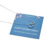 30th Birthday Gifts, Sterling Silver Necklace, Three Rings for Each Ten Years, Jewelry Gift Idea