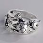 kimairy Cat Rings, Flash Mens Cat Ring Gifts for women Girls Adjustable Paws Finger Silver Cute Rings Cat Lovers Animal Ring For Men
