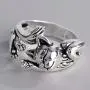 kimairy Cat Rings, Flash Mens Cat Ring Gifts for women Girls Adjustable Paws Finger Silver Cute Rings Cat Lovers Animal Ring For Men