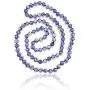 MGR MY GEMS ROCK! 36 Inch 7.50MM to 8MM Polished Genuine Semi-Precious Stone Endless Infinity Long or Opera Length Beaded Chakra Mala Style Strand Necklace.