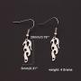 Unisex Harajuku Flame Earings Stainless Steel Punk Rock Women Men Hip Hop Drop Earrings
