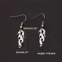 Unisex Harajuku Flame Earings Stainless Steel Punk Rock Women Men Hip Hop Drop Earrings Unisex Harajuku Flame Earings Stainless Steel Punk Rock Women Men Hip Hop Drop Earrings