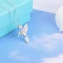 ACJNA 925 Sterling Silver Hummingbird Pendant Nature Bird Critter Necklace Jewelry Gift,18inch rolo Chain
