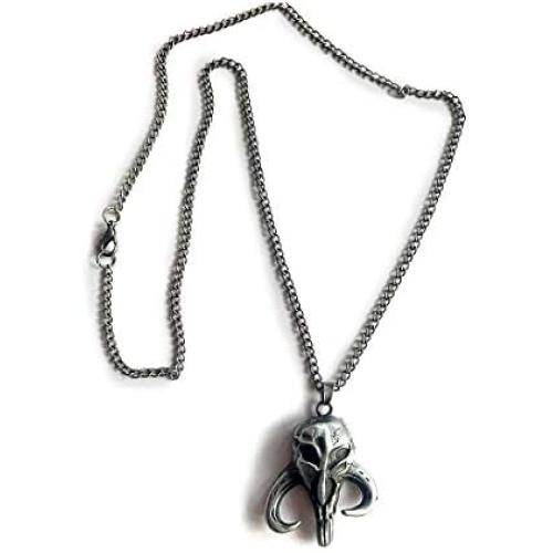Mandalorian Medallion & Chain mandalorian jewelry