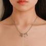 PPX BTS Members Name Pendant Army Necklace and Bracelet and 2 pcs Earrings for Fans,with Transparent Box