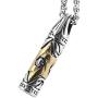 HZMAN Jewish Jewelry Magen Star of David Bullet Pendant Necklace Chain Stainless Steel Israel Necklace