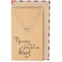 Quan Jewelry EKG Lifeline Pulse Heartbeat Charm Open Heart Pendant Necklace, Best Girt for Nurses with Inspirational Quote on Greeting Card