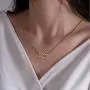 IEFSHINY Birth Year Necklace for Women, 18K Gold Plated Birth Year Number Old English Pendant Necklace Jewelry Gifts for Best Friend Sister Mom Birthday Anniversary, 1970-2021