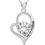 ALOV Jewelry Sterling Silver Daughter-in-Law Love Heart Cubic Zirconia Pendant Necklace ALOV Jewelry Sterling Silver Daughter-in-Law Love Heart Cubic Zirconia Pendant Necklace