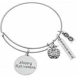 Teacher Retirement Bracelet, Teacher Jewelry, Teacher Retirement Gift - Show Your Teacher Appreciation