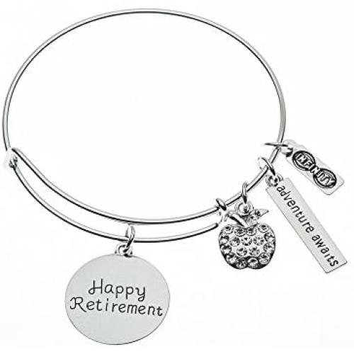 Teacher Retirement Bracelet, Teacher Jewelry, Teacher Retirement Gift - Show Your Teacher Appreciation