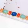 FAMARINE Boho Jewelry Colorful Necklace for Women, Gold Choker Chain Boho Necklace, Wear to Travel Or Wedding