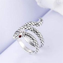 kelistom Vintage Silver Animal Open Ring, Adjustable Frog, Snake, Dragon, Cat Finger Ring for Women Men Teen Girls Boys Fashion Party Jewelry