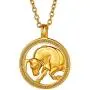 FindChic Horoscope Necklaces for Women Men Zodiac Sign Disc Pendant Coin Necklaces Stainless Steel/18K Gold Plated Two Tone Jewelry Personalized Birthday Gift
