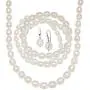 Silpada White Ringed Freshwater Cultured Pearl Earring, Bracelets & Necklace Set in Sterling Silver Silpada White Ringed Freshwater Cultured Pearl Earring, Bracelets & Necklace Set in Sterling Silver