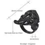 U7 Mens Stainless Steel Ring Band Vintage Gothic Biker Tiger Head Rings, Size 7-14, Custom Text Engrave on Band, with Gift Box U7 Mens Stainless Steel Ring Band Vintage Gothic Biker Tiger Head Rings, Size 7-14, Custom Text Engrave on Band, with Gift Box