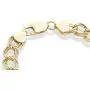 Miabella 18K Gold Over Sterling Silver Italian 9mm Double Curb Link Chain Bracelet for Women Men, 6.5, 7, 7.5, 8 Inch 925 Charm Bracelet Made in Italy