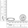 IGI Certified Lab Grown Diamond Ring 925 Sterling Silver 3/8 carat Lab Created Diamond Eternity Band Ring For Women (3/8 CTTW, GH - SI1-SI2 Quality Jewelry For Women)