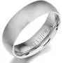 Gemini Mens Plain Matte & Polish Anniversary Titanium Wedding Ring Width 7mm Valentines Day Gift