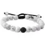 EnjoIt Distance Bracelet Black Matte Agate & White Howlite Energy Stone Beads Bracelet Set Couple Bracelet EnjoIt Distance Bracelet Black Matte Agate & White Howlite Energy Stone Beads Bracelet Set Couple Bracelet