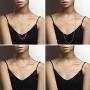 Miabella 18K Yellow or Rose Gold Plated Italian Beaded Ball Rosary Long Wrap Layering Station Chain Necklace for Women, 60''