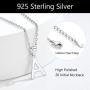 SILVERCUTE 925 Sterling Silver 26 Letters Pendant Cute Choker Chain with Monogram Charm Tiny Initial Necklace for Women Girls, Polished or CZ Style, with Gift Box