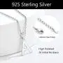 SILVERCUTE 925 Sterling Silver 26 Letters Pendant Cute Choker Chain with Monogram Charm Tiny Initial Necklace for Women Girls, Polished or CZ Style, with Gift Box SILVERCUTE 925 Sterling Silver 26 Letters Pendant Cute Choker Chain with Monogram Charm Tiny Initial Necklace for Women Girls, Polished or CZ Style, with Gift Box