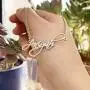 YSAHan Custom Name Necklace Personalized Initial Nameplate Jewelry Birthday for Women Girls YSAHan Custom Name Necklace Personalized Initial Nameplate Jewelry Birthday for Women Girls