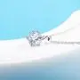 Juliani 18k-Gold-Plated Hypoallergenic Pendant Necklace - 10mm 3 Carat CZ Diamond | Solitaire Chain Jewelry Women Girls | Kids Teens