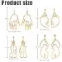 Gold Face Earrings Abstract Design - MOOKOO 4 Pair Hollow Picasso Hand Geometric Statement Earrings for Girls Teens Women Gold Face Earrings Abstract Design - MOOKOO 4 Pair Hollow Picasso Hand Geometric Statement Earrings for Girls Teens Women