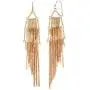Boho Artistic Vintage Leaves Leaf Chandelier Lightweight long Metal Dangle Drop Statement Earrings for Women, Girls
