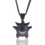 KMASAL Jewelry Unisex Exquisite Bubble Pendant Hip Hop Iced Out Rhinestone Crystal Necklace 18K Gold Plated with 24” Stainless Rope Chain for Men Women (Blue) KMASAL Jewelry Unisex Exquisite Bubble Pendant Hip Hop Iced Out Rhinestone Crystal Necklace 18K Gold Plated with 24” Stainless Rope Chain for Men Women (Blue)