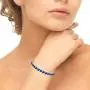 Sterling Silver Created, Simulated or Genuine Marquise-cut Tennis Bracelet with White Topaz Accents Sterling Silver Created, Simulated or Genuine Marquise-cut Tennis Bracelet with White Topaz Accents