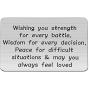 HOLLP Christianity Prayer Jewelry Christian Keychain Religion Strength Keyring Wishing You Strength for Every Battle Gift