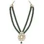 Aheli Wedding Party Faux Kundan Pendant Beads Necklace Earrings Set Bollywood Party Indian Jewelry for Women Aheli Wedding Party Faux Kundan Pendant Beads Necklace Earrings Set Bollywood Party Indian Jewelry for Women