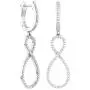 Dazzlingrock Collection 0.10 Carat (ctw) Round White Diamond Ladies Infinity Dangling Drop Earrings 1/10 CT, Sterling Silver Dazzlingrock Collection 0.10 Carat (ctw) Round White Diamond Ladies Infinity Dangling Drop Earrings 1/10 CT, Sterling Silver