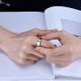 King Will 4mm/6mm/8mm Stainless Steel Ring Polished Plain Beveled Edge Wedding Band Laser Etched I Love You