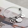Initial Bracelet Keychain She Believed She Could So She Did Inspirational Jewelry 2020 2021 Graduation Gift