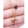 Religious Necklace for Women 18K Gold Plated Chain Cross & Miraculous Pendant Genuine Azabache Protection Jewelry