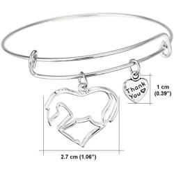 Luvalti Horse Pendant Bracelet - Animal Lovers Gift - Family and Friends Jewelry