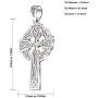 US Jewels Mens 925 Sterling Silver Irish Trinity Knot Cross Pendant, 41mm US Jewels Mens 925 Sterling Silver Irish Trinity Knot Cross Pendant, 41mm