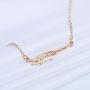 Eiffy Personalized Animal Pendant Gold Silver Crocodile Alligator Necklace for Women Girl Gift Jewelry