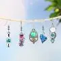 16 Pairs Crystal Drop Dangle Earrings Multicolor Crystal Dangle Hook Earrings Teardrop Pendant Hoop Earrings for Women Jewelry Set 16 Pairs Crystal Drop Dangle Earrings Multicolor Crystal Dangle Hook Earrings Teardrop Pendant Hoop Earrings for Women Jewelry Set
