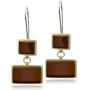 Cherry Amber Sterling Silver Modern Earrings Pendant Necklace Chain 18 Inches