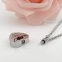 Urn Necklaces for Human Ashes Forever in My Heart Cremation Jewelry Necklace Pendant Funnel Filler Kit