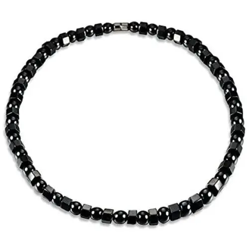 Shoopic Magnetic Therapy Necklace Hematite Beads Bracelet for Men Women Shoopic Magnetic Therapy Necklace Hematite Beads Bracelet for Men Women