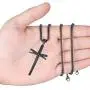 XIEXIELA Baseball Cross Pendant Necklace.Baseball Bats Athletes Stainless Steel Crucifix Pendant Chain Necklaces 22'' Rope Chain for Teen Boys Men Women Girls XIEXIELA Baseball Cross Pendant Necklace.Baseball Bats Athletes Stainless Steel Crucifix Pendant Chain Necklaces 22'' Rope Chain for Teen Boys Men Women Girls
